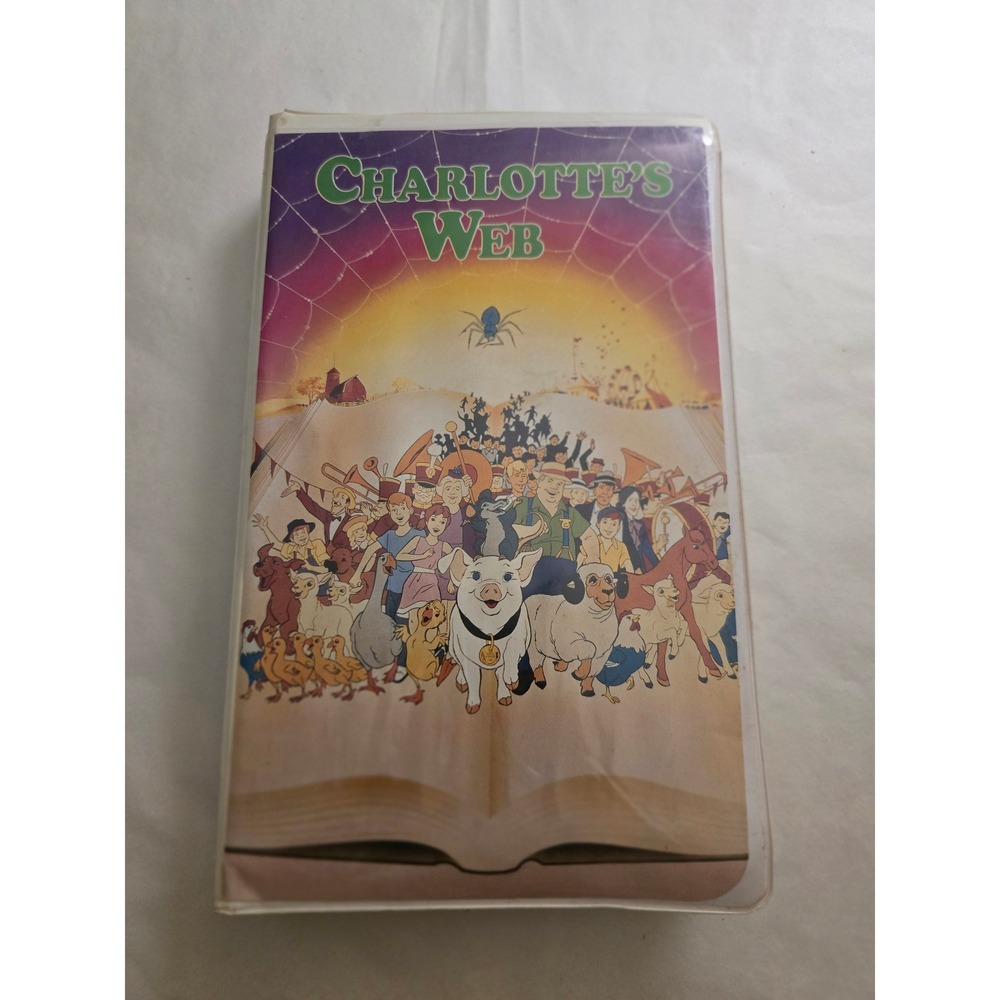 VTG 1973 Charlotte's Web VHS Animated Movie Paramount Pictures Clamshell Case